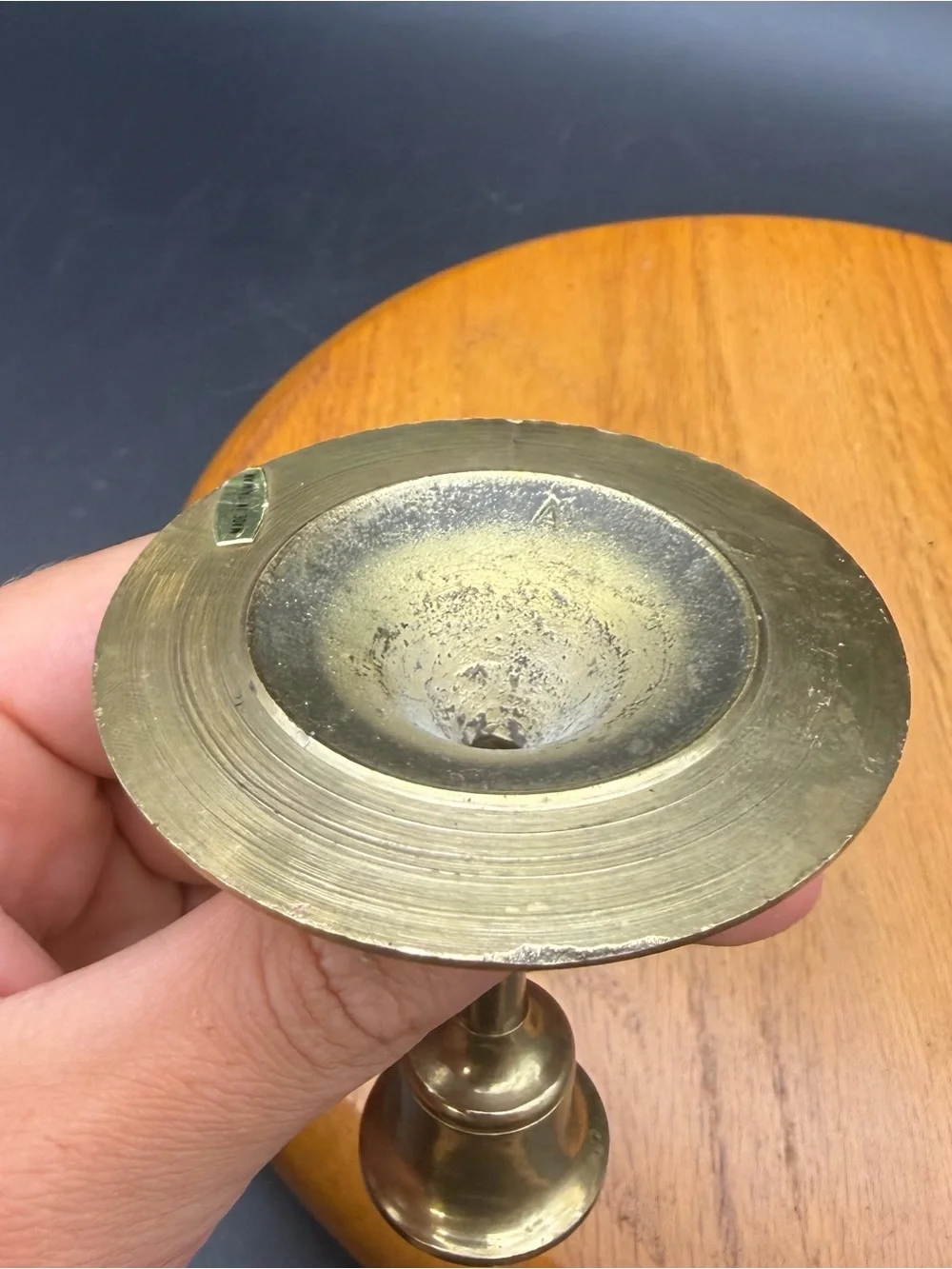 Vintage Small Brass Candle Stick Holder 3” Tall Made in Taiwan